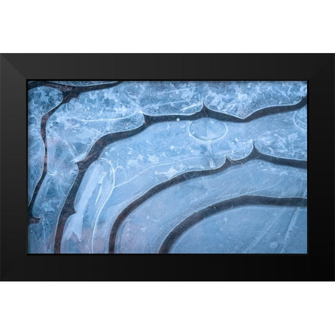 Iceformations Black Modern Wood Framed Art Print by Lindsten, Christian