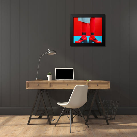 Contrast Black Modern Wood Framed Art Print by Gromova, Elena