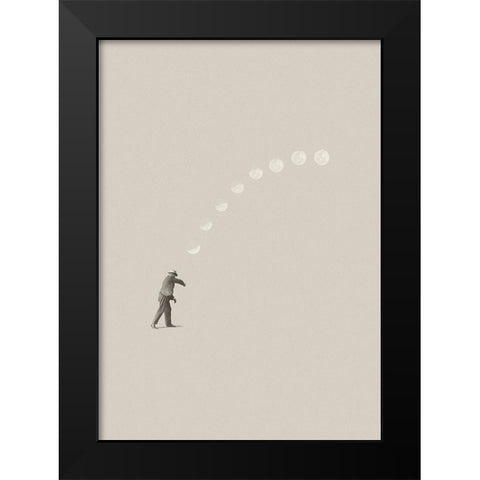 Lucky shot Black Modern Wood Framed Art Print by Leon, Maarten