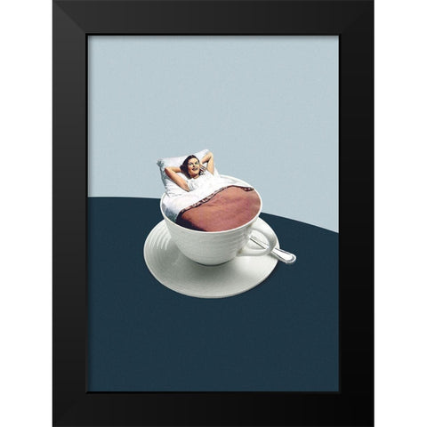 Morning rituals Black Modern Wood Framed Art Print by Leon, Maarten