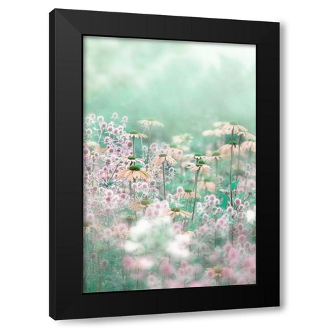 Melody Black Modern Wood Framed Art Print with Double Matting by Parker, Jacky