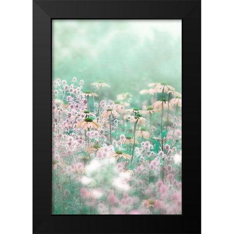Melody Black Modern Wood Framed Art Print by Parker, Jacky