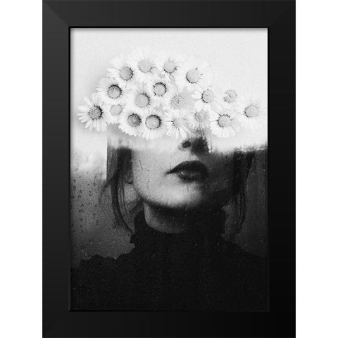 The human world in a frame Black Modern Wood Framed Art Print by Urbonaviciene, Ingrida