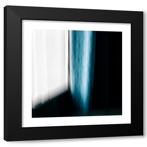 Blue window Black Modern Wood Framed Art Print by Masy, Jacques