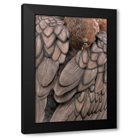 An Emerald With Diamonds Black Modern Wood Framed Art Print by Marques, Amy