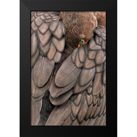 An Emerald With Diamonds Black Modern Wood Framed Art Print by Marques, Amy