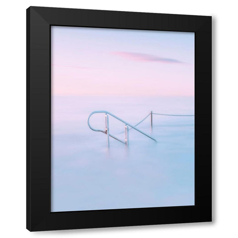 Swimming Pool Black Modern Wood Framed Art Print with Double Matting by Zhu, Jingshu