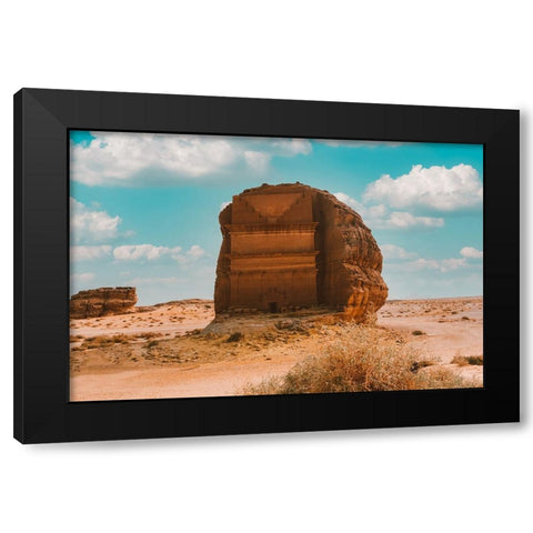 Qasr AlFarid - UOmOp OsUUOpUOm Black Modern Wood Framed Art Print with Double Matting by Khaled