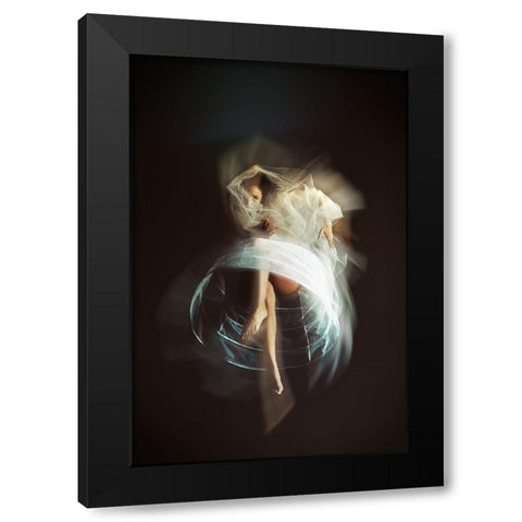 Let Your Chaos Explode Black Modern Wood Framed Art Print with Double Matting by Bolgov, Ruslan