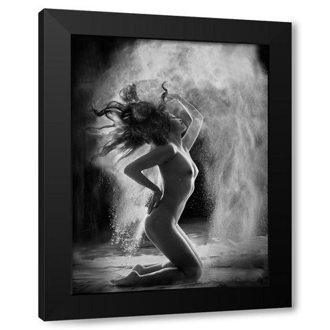 Flour Power Black Modern Wood Framed Art Print by Finighan, Brennan