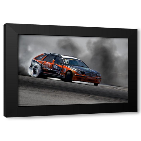 Drifting. Black Modern Wood Framed Art Print with Double Matting by Londal, Leif