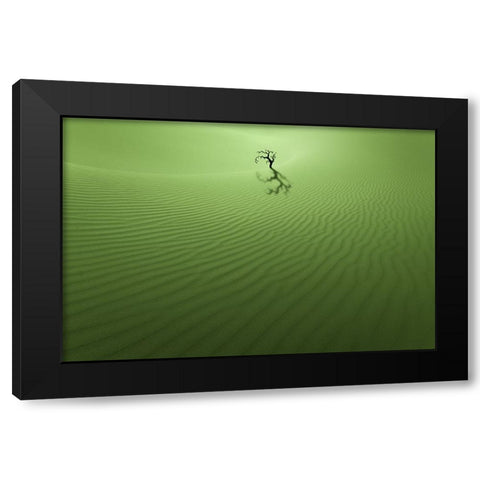 vitality Black Modern Wood Framed Art Print by Guan, Xiaopeng