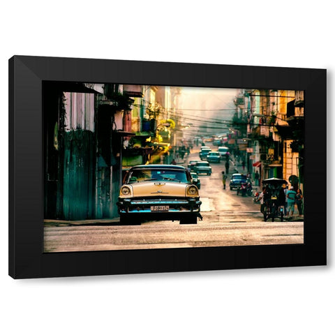 Cuba Neverending Story Black Modern Wood Framed Art Print with Double Matting by Buliga, Gina