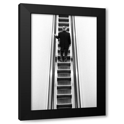 Calm Life Black Modern Wood Framed Art Print with Double Matting by Watanabe, Kentaro