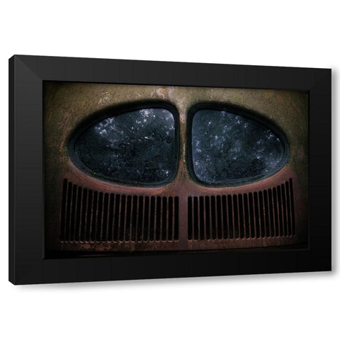 Vw 1950 Black Modern Wood Framed Art Print by Droste, Holger