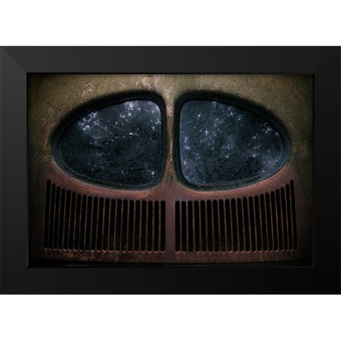 Vw 1950 Black Modern Wood Framed Art Print by Droste, Holger