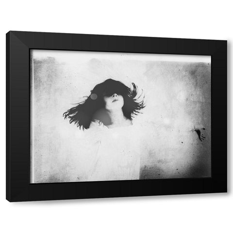 Soul Dance Black Modern Wood Framed Art Print by Margau, Delphine