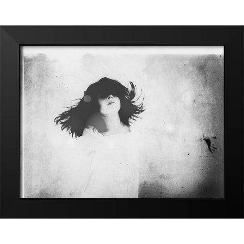 Soul Dance Black Modern Wood Framed Art Print by Margau, Delphine