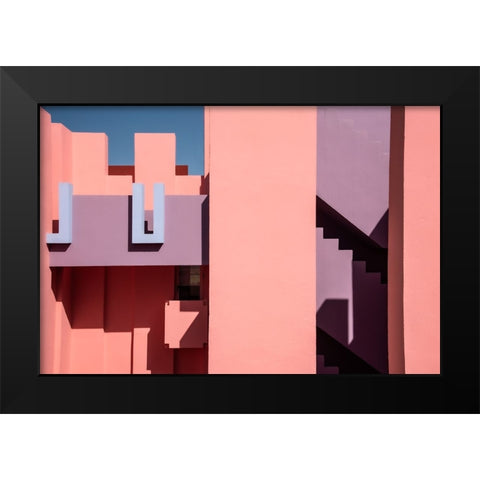 Muralla Roja #2 Black Modern Wood Framed Art Print by Wride, Linda