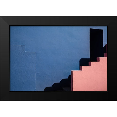 Muralla Roja #3 Black Modern Wood Framed Art Print by Wride, Linda