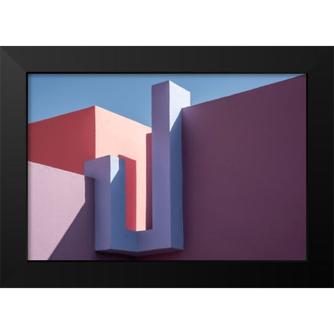 Muralla Roja #4 Black Modern Wood Framed Art Print by Wride, Linda