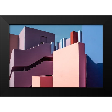 Muralla Roja #9 Black Modern Wood Framed Art Print by Wride, Linda