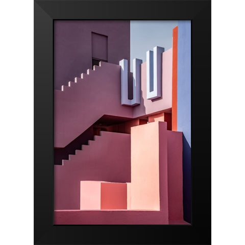 Muralla Roja #10 Black Modern Wood Framed Art Print by Wride, Linda