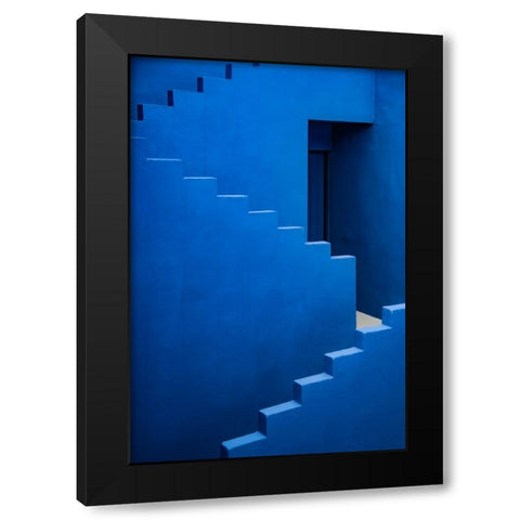 Muralla Roja #11 Black Modern Wood Framed Art Print with Double Matting by Wride, Linda