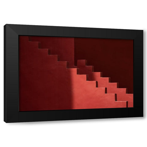 Muralla Roja #12 Black Modern Wood Framed Art Print by Wride, Linda