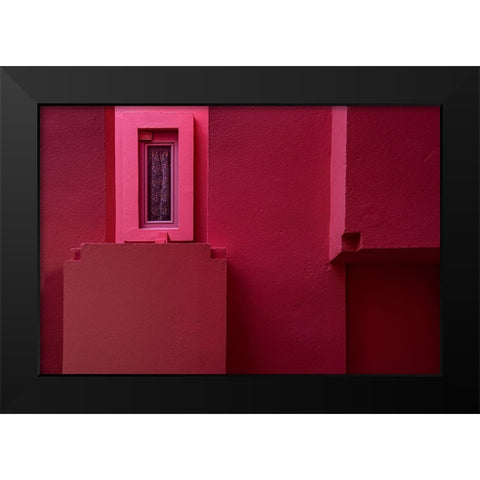 Muralla Roja #13 Black Modern Wood Framed Art Print by Wride, Linda