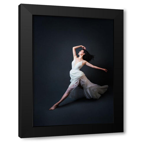 Free Mood Black Modern Wood Framed Art Print with Double Matting by Meng, Mia