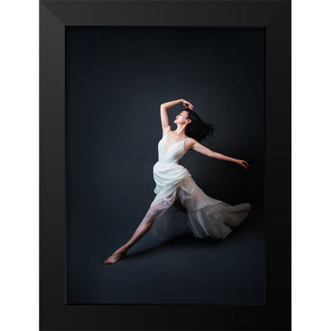 Free Mood Black Modern Wood Framed Art Print by Meng, Mia