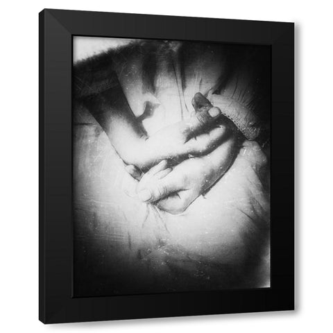 Like a story that never ends Black Modern Wood Framed Art Print with Double Matting by Margau, Delphine