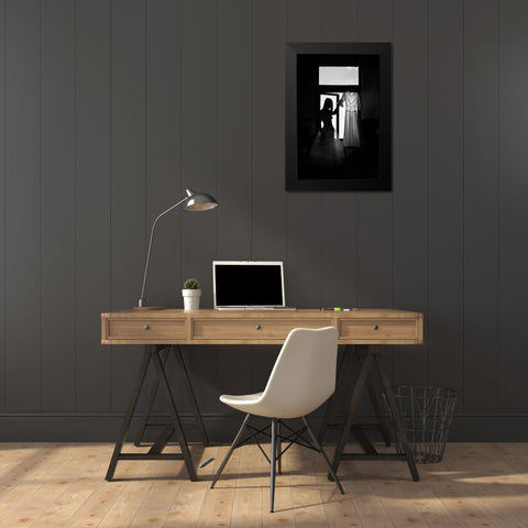 Fashion(Able) Black Modern Wood Framed Art Print by Bosogea-Tudor, Ileana