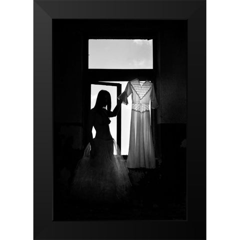 Fashion(Able) Black Modern Wood Framed Art Print by Bosogea-Tudor, Ileana