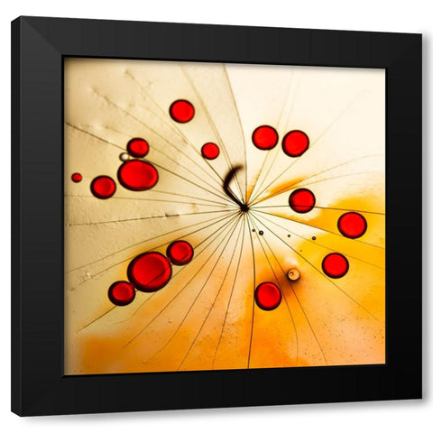 Power of the red Black Modern Wood Framed Art Print by Bosogea-Tudor, Ileana