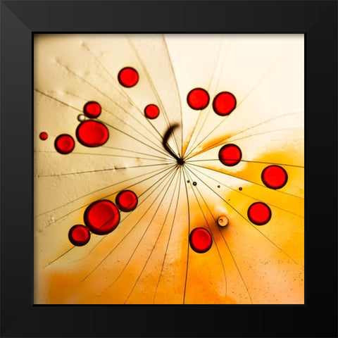 Power of the red Black Modern Wood Framed Art Print by Bosogea-Tudor, Ileana