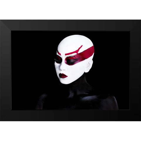 ASAJJ VENTRESS r Black Modern Wood Framed Art Print by Gumma, Srikanth