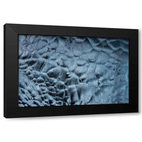 Ice textures Black Modern Wood Framed Art Print by Ruoppolo, Luigi