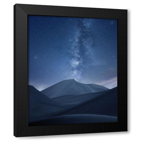 Dunes view point Black Modern Wood Framed Art Print by Sulaiman Alshehhi, Ahmed