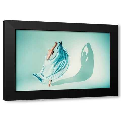 Magda Black Modern Wood Framed Art Print with Double Matting by Grimm, Klaus