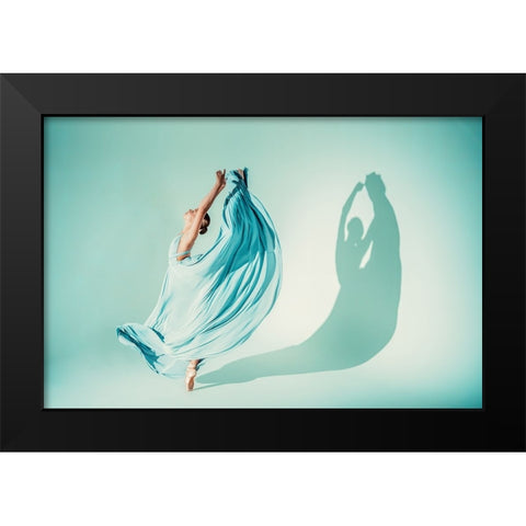 Magda Black Modern Wood Framed Art Print by Grimm, Klaus