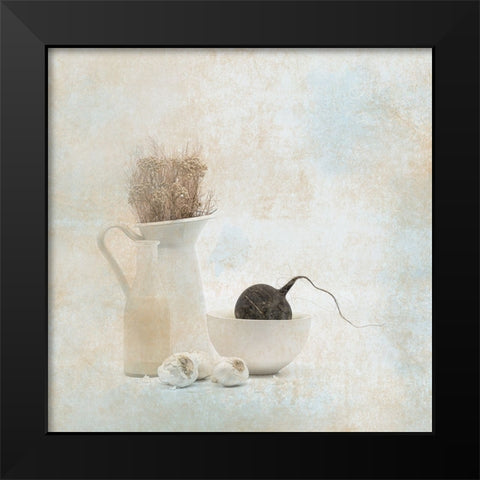 Soft Impression With Rammenas And Milk Black Modern Wood Framed Art Print by Dingemans, Saskia
