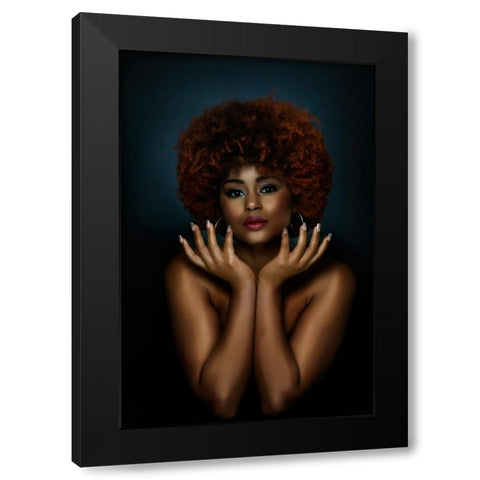 Untitled Black Modern Wood Framed Art Print with Double Matting by Pandya, Hardik