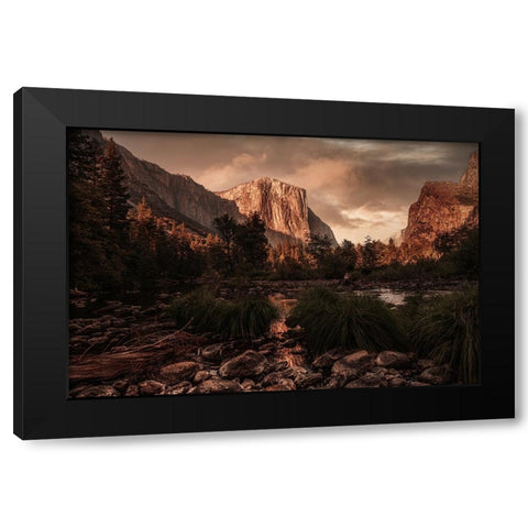 Yosemite 2 Black Modern Wood Framed Art Print by Moshavash, Pirouz