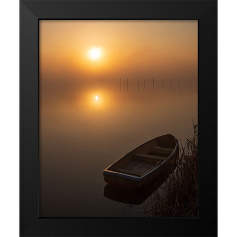 Untitled Black Modern Wood Framed Art Print by Tsunoda, Kazuyuki