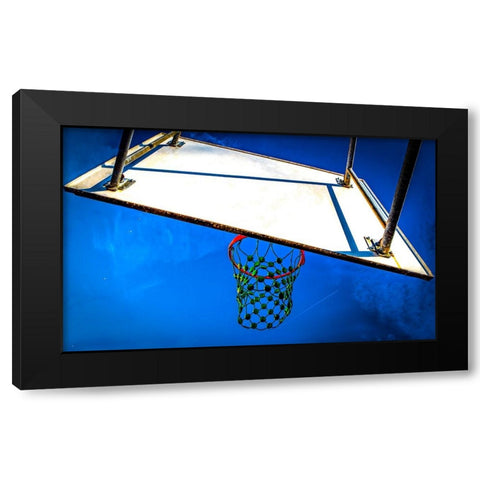 RGB Drops Black Modern Wood Framed Art Print by Carnevale, Stefano