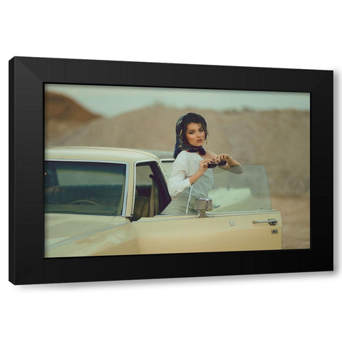 Old Time Black Modern Wood Framed Art Print with Double Matting by Fedur, Adalia
