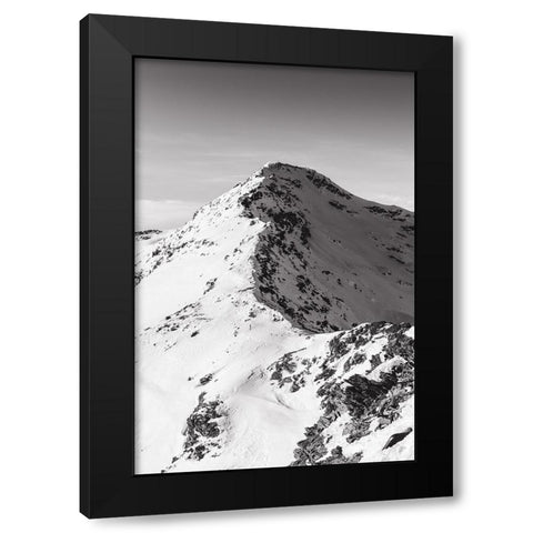 La montagna Black Modern Wood Framed Art Print by Bolognese, Christian