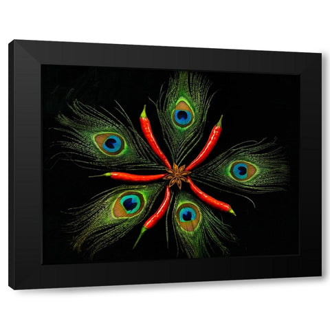 Red dwarf Black Modern Wood Framed Art Print by Mendoza, Danny